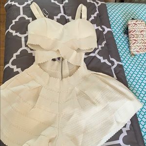 Off white romper *new with tag*
